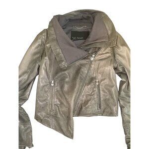 Yigal Azrouel New York Leather Jacket Women’s Size 4 Made in USA Motorcycle